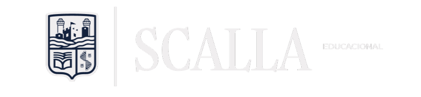 Logotipo versão clara da Scalla Educacional